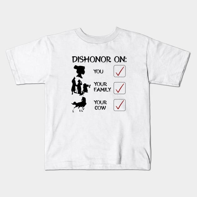 Dishonor! Kids T-Shirt by Mick-E-Mart